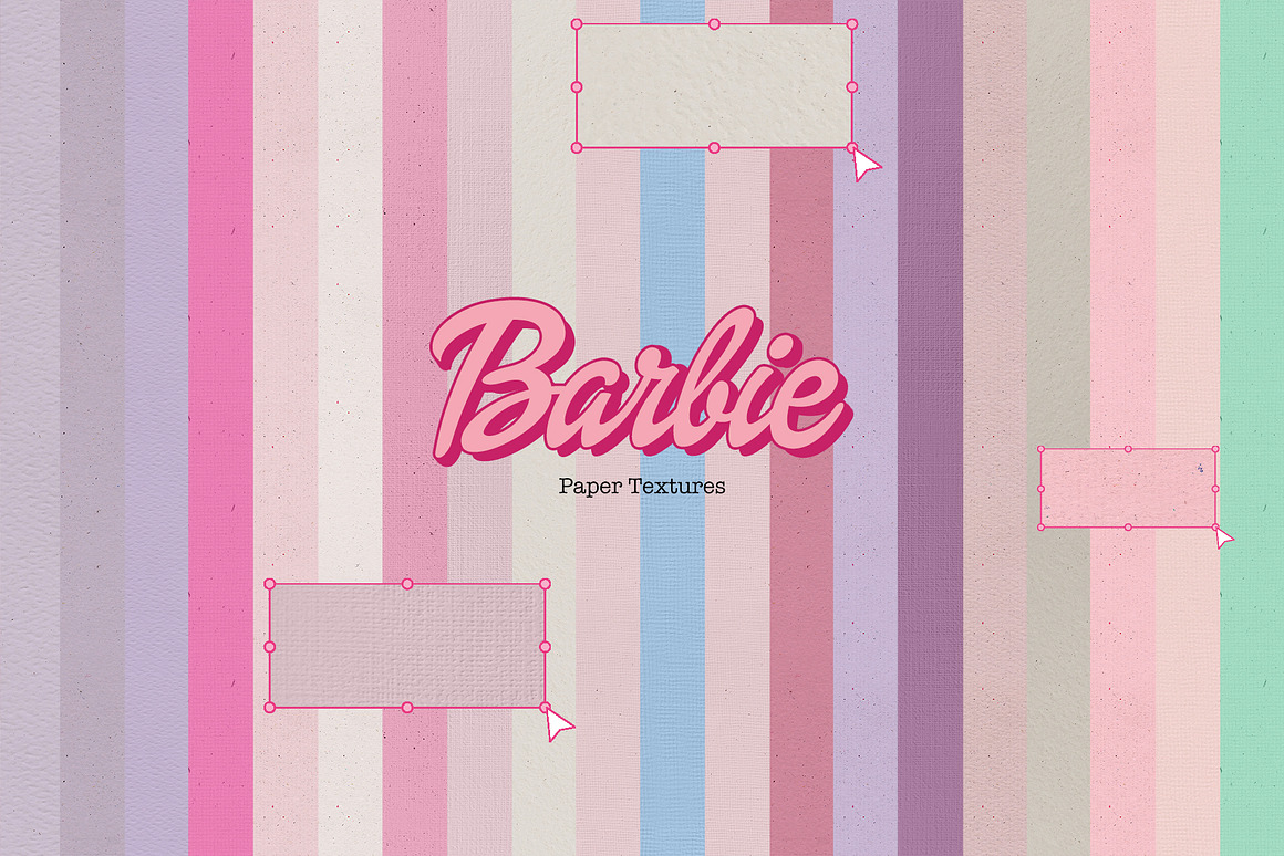 复古Y2K芭比粉生活用品食品纸张纹理信息图表元素背景图片设计素材 Barbiecore. Graphic pack , 第7张