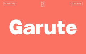 Garute无衬线英文字体，免费可商用