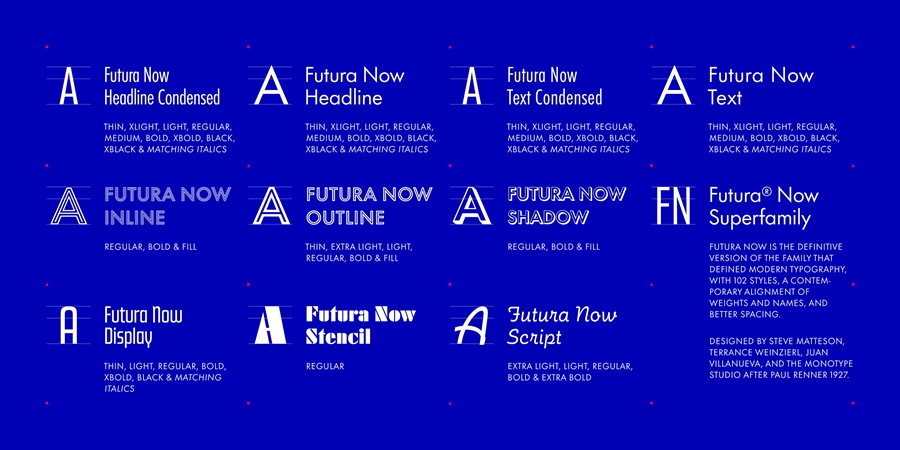 Futura Now现代英文可变字体完整版 设计素材 第4张