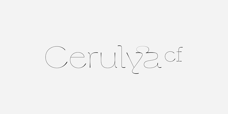 Cerulya CF 极细线条英文字体完整版 设计素材 第1张