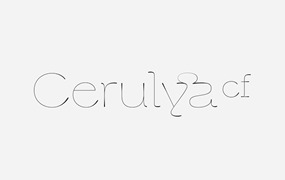 Cerulya CF 极细线条英文字体完整版