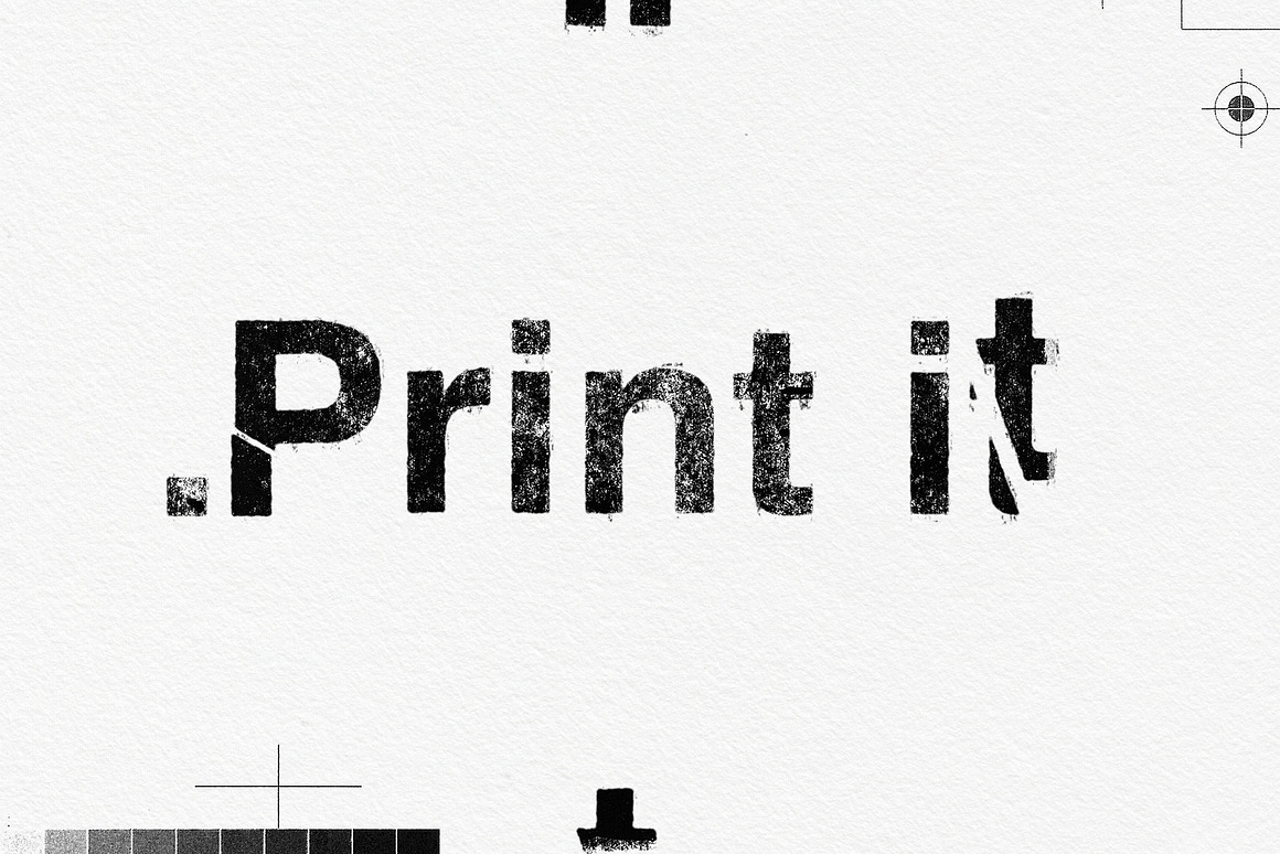 逼真复古做旧磨损印刷喷墨打印肌理ps动作插件特效生成模板素材 Printed Textures & To , 第7张