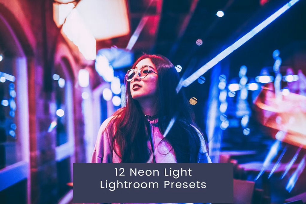 霓虹灯光城市人像旅拍摄影后期调色Lightroom预设 12 Lightroom Presets für Neonlicht 插件预设 第1张