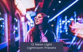 霓虹灯光城市人像旅拍摄影后期调色Lightroom预设 12 Lightroom Presets für Neonlicht