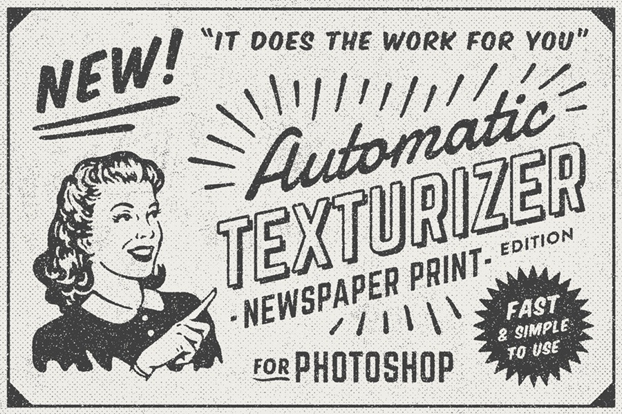 17个复古90年代风格复古新闻纸纹理广告PSD模板 1950s Style Retro Ad Templates , 第2张