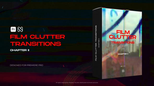 PR模板-烧毁损坏胶片效果过渡视频转场预设效果素材 Film Clutter Transitions Vol. 02 for Premiere Pro 插件预设 第1张