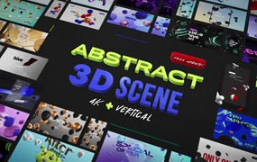 AE模板-70组3D场景创意宣传标题动画视频素材 Abstract 3D Scene