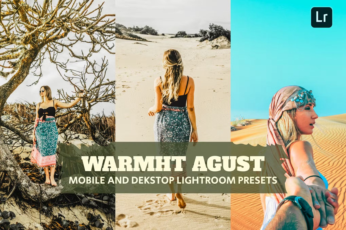 温暖八月人像旅拍摄影后期调色Lightroom预设 Warmht Agust Lightroom Presets Dekstop and Mobile 插件预设 第1张