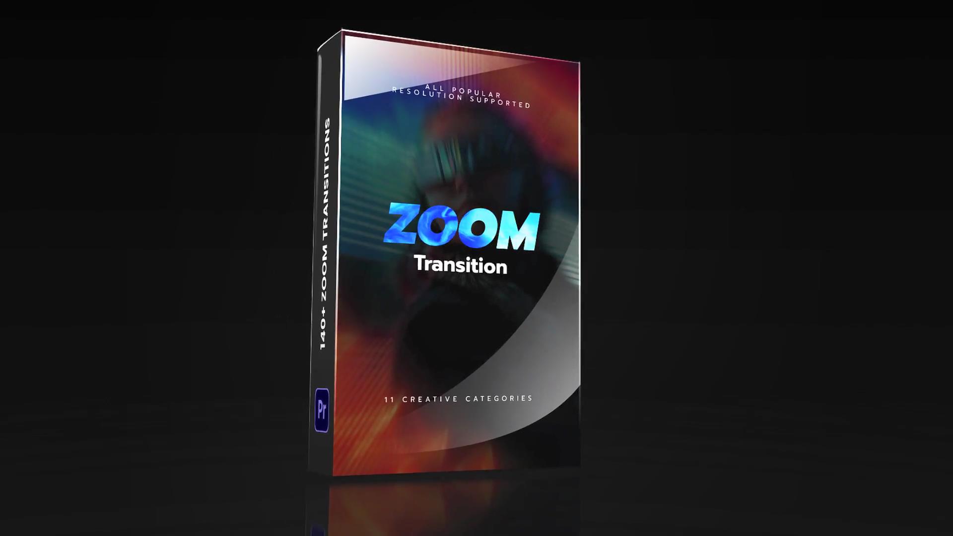 PR模板-140种无缝缩放视频转场效果视觉特效过渡素材 Zoom Transition 影视音频 第1张