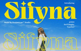 英文字体：现代优雅品牌杂志徽标设计衬线英文字体安装包 Sifyna Modern Serif Typeface