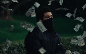 Pxlsafe 嘻哈说唱风格逼真金钱货币镜头飘散漩涡爆裂雨转场视频素材 CashSplash (3D Money)