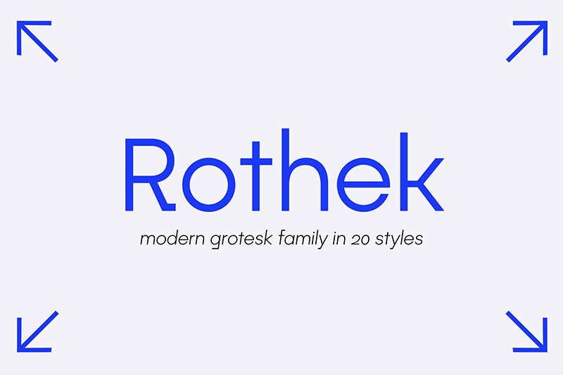Rothek几何无衬线字体完整版 , 第1张