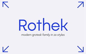 Rothek几何无衬线字体完整版