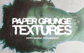 10+复古颗粒噪点污迹墙面斑驳背景肌理纹理图片设计套装 Paper Grunge Textures Pack