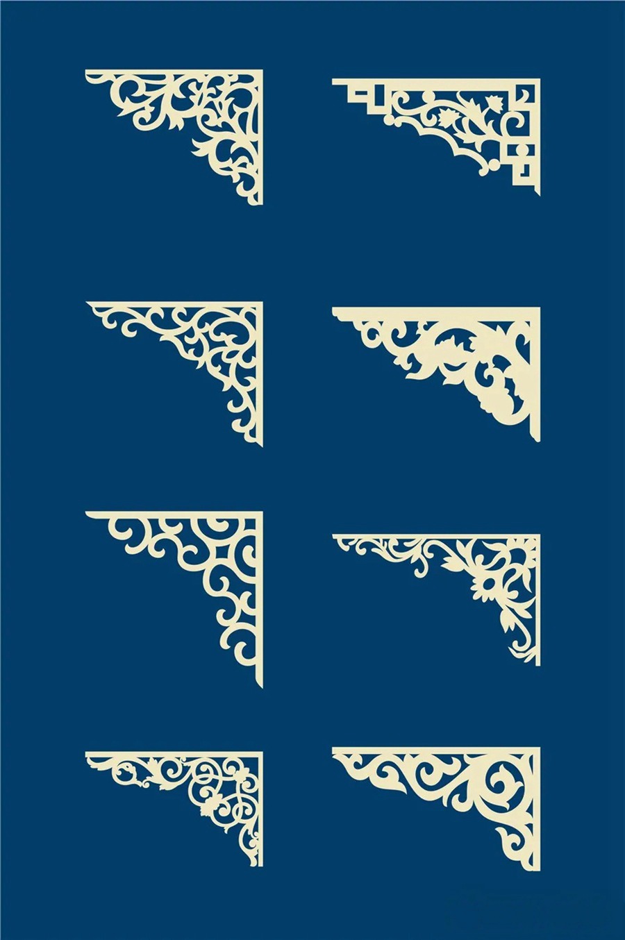中国风传统古典青花瓷图案花纹图形纹样AI矢量模板花纹设计素材 图片素材 第2张