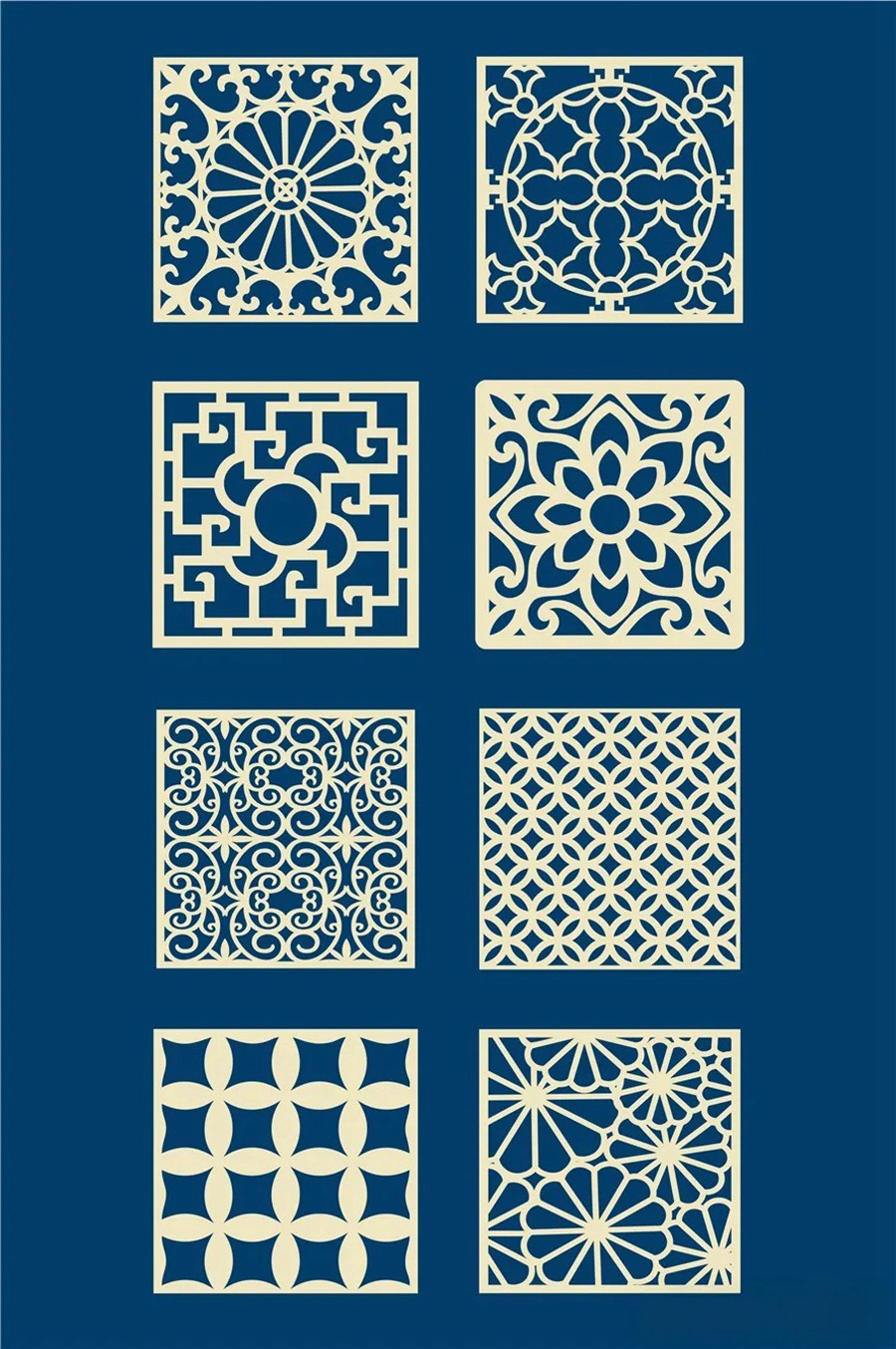 中国风传统古典青花瓷图案花纹图形纹样AI矢量模板花纹设计素材 图片素材 第4张