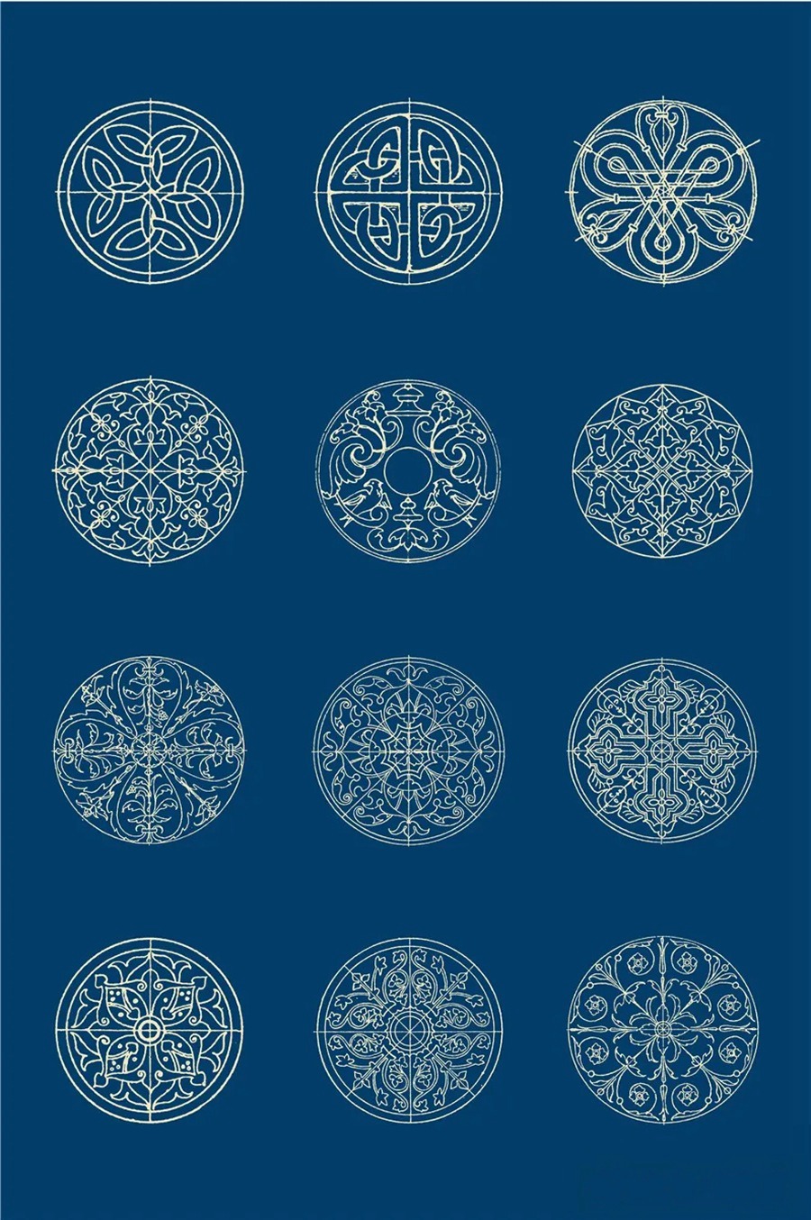 中国风传统古典青花瓷图案花纹图形纹样AI矢量模板花纹设计素材 图片素材 第16张