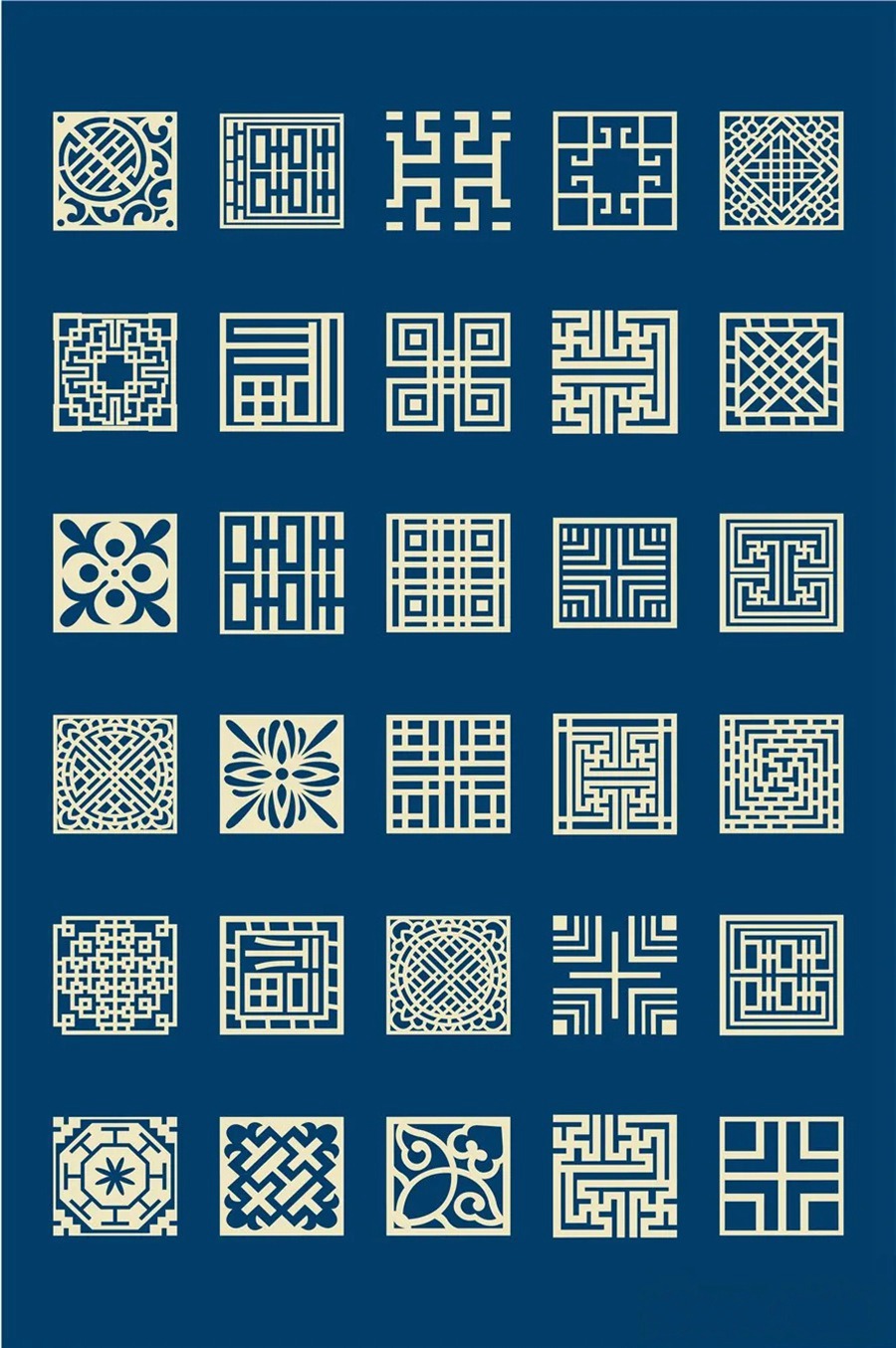 中国风传统古典青花瓷图案花纹图形纹样AI矢量模板花纹设计素材 图片素材 第18张