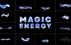 AE模板-12组VFX魔法能量粒子爆炸散射动画特效素材 Magic Energy for After Effects