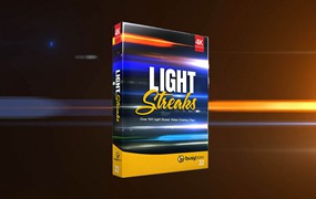 BUSYBOXX 99个横向条纹光线镜头光效特效叠加4K视频素材 Light Streaks