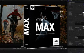 30种精美超级动力学大标题排版文本字幕动画预设FCPX插件 MotionVFX – mTitle MAX