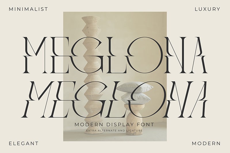 Meglona现代时尚英文衬线字体 设计素材 第1张