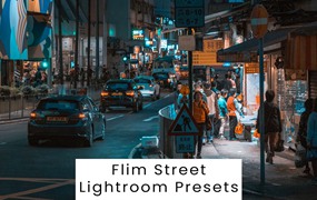 电影街道城市风光旅拍摄影后期调色Lightroom预设 Lightroom Presets für Flim Street