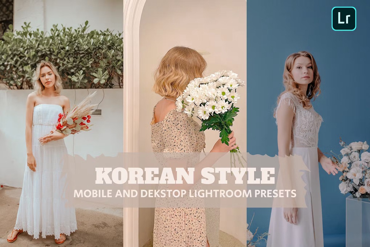 韩式风格清新婚礼人像摄影后期调色Lightroom预设 Lightroom Presets im koreanischen Stil für Desktop und Handy 插件预设 第1张