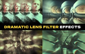 PR模板-24种万花筒迷幻镜头特效模糊视觉滤镜效果元素 Dramatic Lens Filter Effects