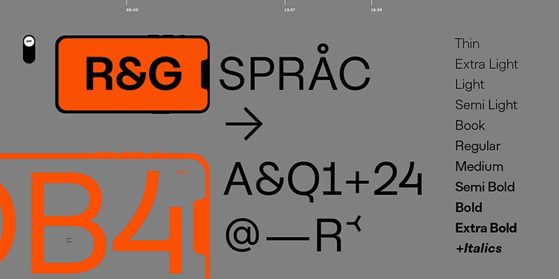 Planc现代极简英文字体完整版 Planc Sans Serif Font 设计素材 第5张