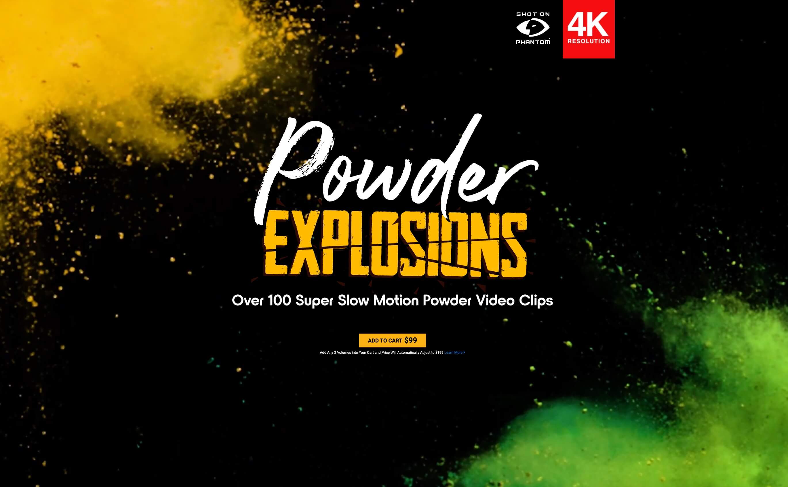 BusyBoxx 108个彩色粉末慢动作爆炸飞散合成动画4K视频素材 Powder Explosions 影视音频 第1张