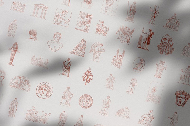 65张希腊神话人物矢量线性插图，AI源文件 图片素材 第2张