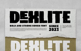 Dexlite复古厚重英文字体