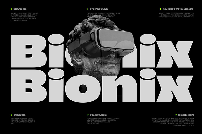 Bionix科技感无衬线英文字体 设计素材 第1张