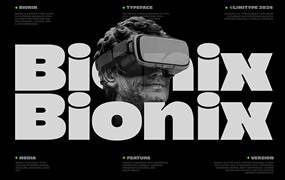 Bionix科技感无衬线英文字体