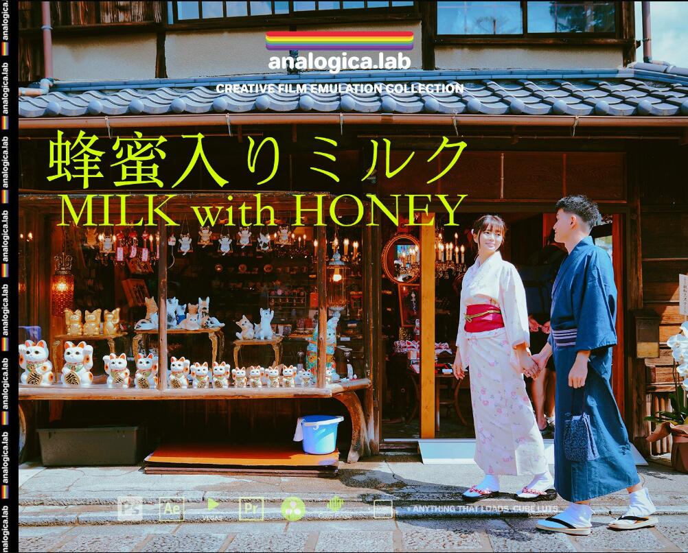 清新日系风格氧气氛围感色彩还原lut调色预设 Analogica Lab - Milk with Honey , 第1张