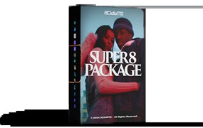 4K视频素材-复古电影胶片调色边框灼烧噪点老电影污渍纹理噪点颗粒 Super 8 Package