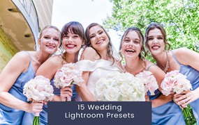 高级明亮欧美婚礼人像摄影后期调色Lightroom预设 15 Lightroom Presets für Hochzeiten