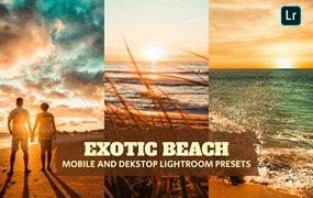 异国情调海滩旅拍摄影后期调色Lightroom预设 Exotic Beach Lightroom Presets Dekstop and Mobile