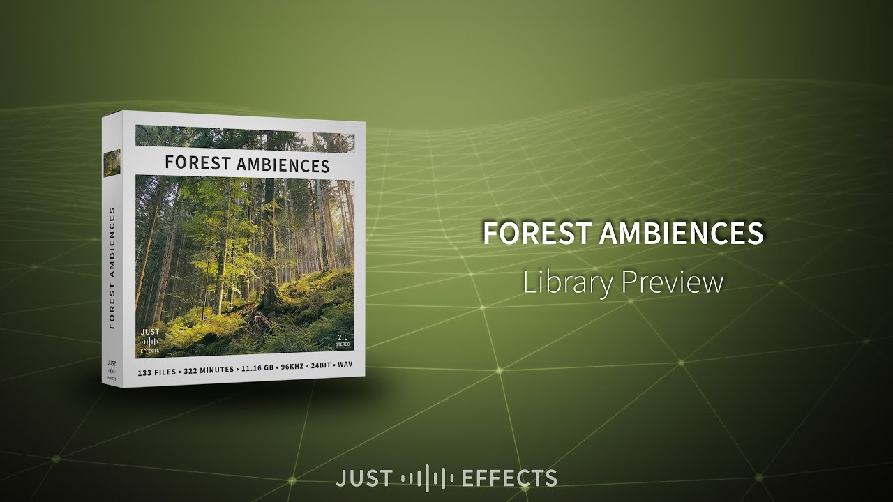 音效：春夏秋冬宁静鸟鸣森林风声氛围环境音效库 Just Sound Effects Forest Ambiences , 第1张