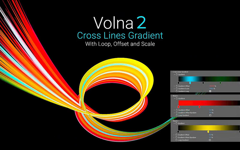AE插件-Volna V2.4.8 Win中文汉化动态线条路径描边绘制生长动画 插件预设 第1张