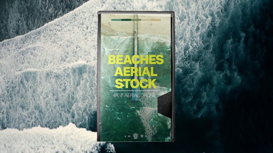 Tropic Colour 22分钟4K热带海滩航拍空中水波浪花后期调色灰片素材片段 Beaches Aerial Stock , 第1张