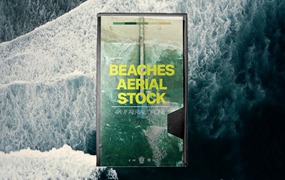 Tropic Colour 22分钟4K热带海滩航拍空中水波浪花后期调色灰片素材片段 Beaches Aerial Stock