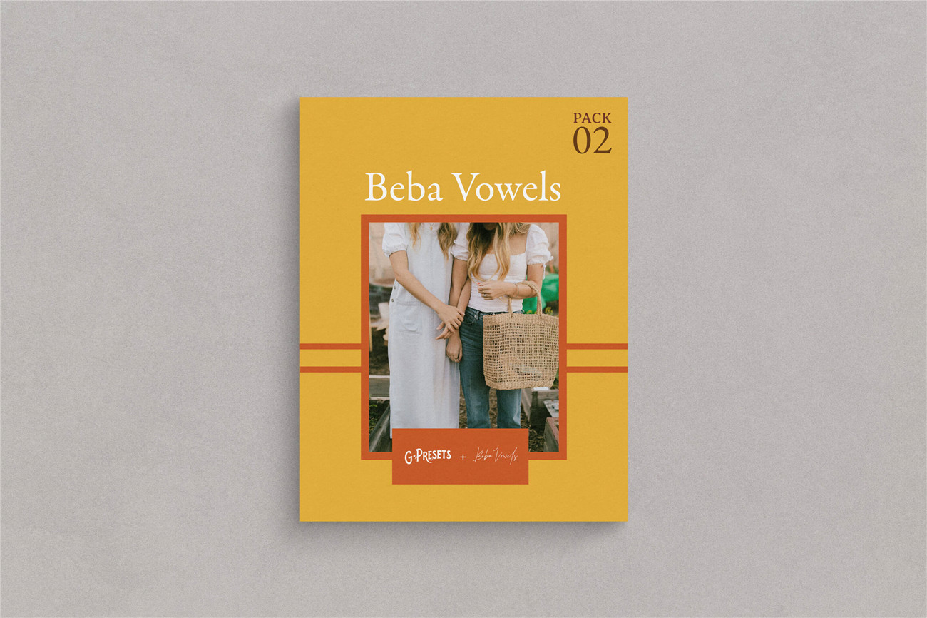 夏威夷怀旧35mm电影颗粒肖像婚礼情侣人像摄影LR调色预设 G-Presets - Beba Vowels Pack 02 , 第1张