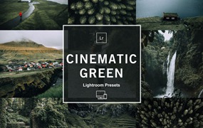LR/PS预设-旅行自然摄影绿色调无人机电影LR预设 MePresets-Cinematic Green Presets