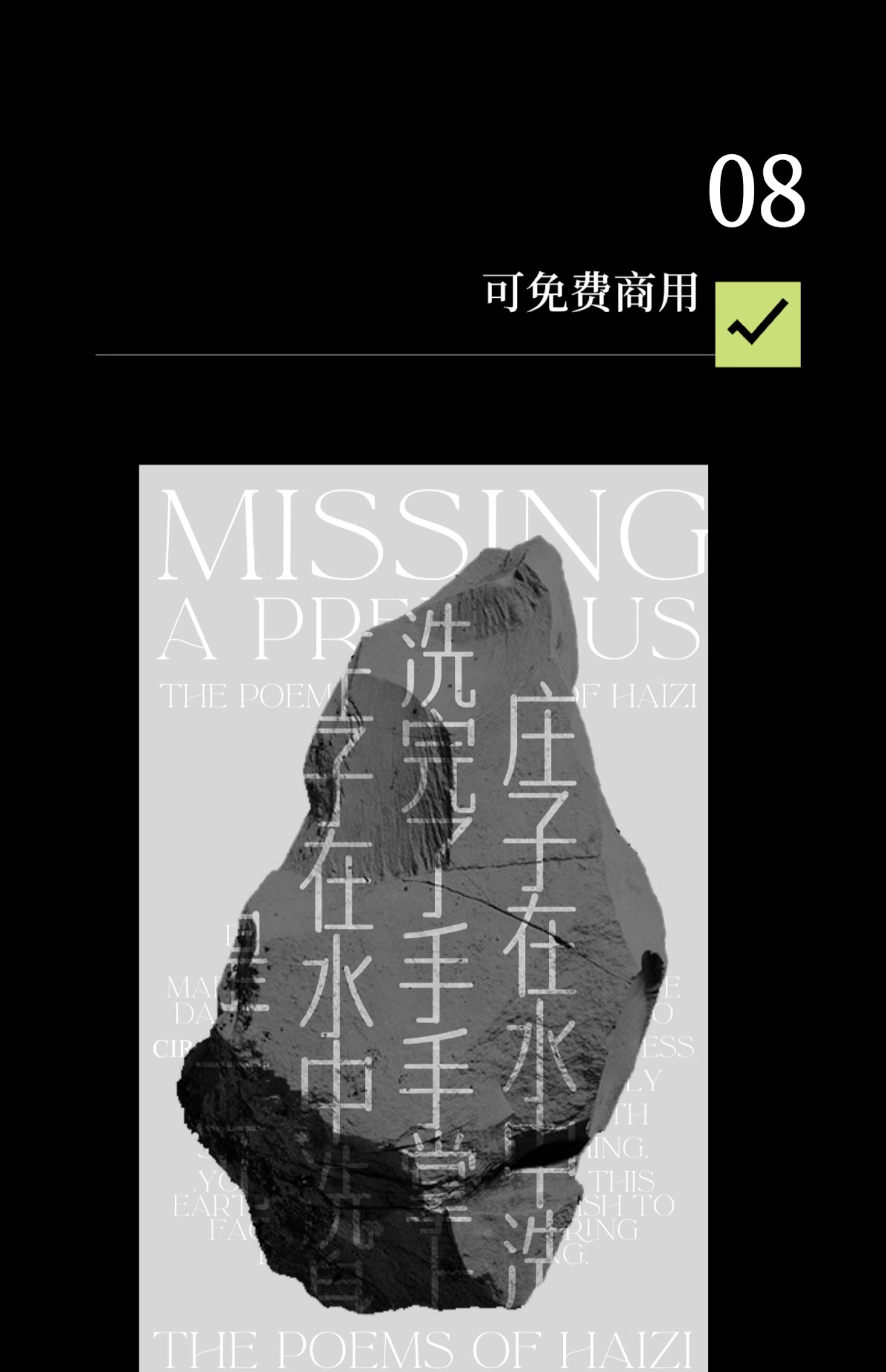 24个文艺古风宋体字体书籍展览海报排版视频剪辑中文字体 , 第9张