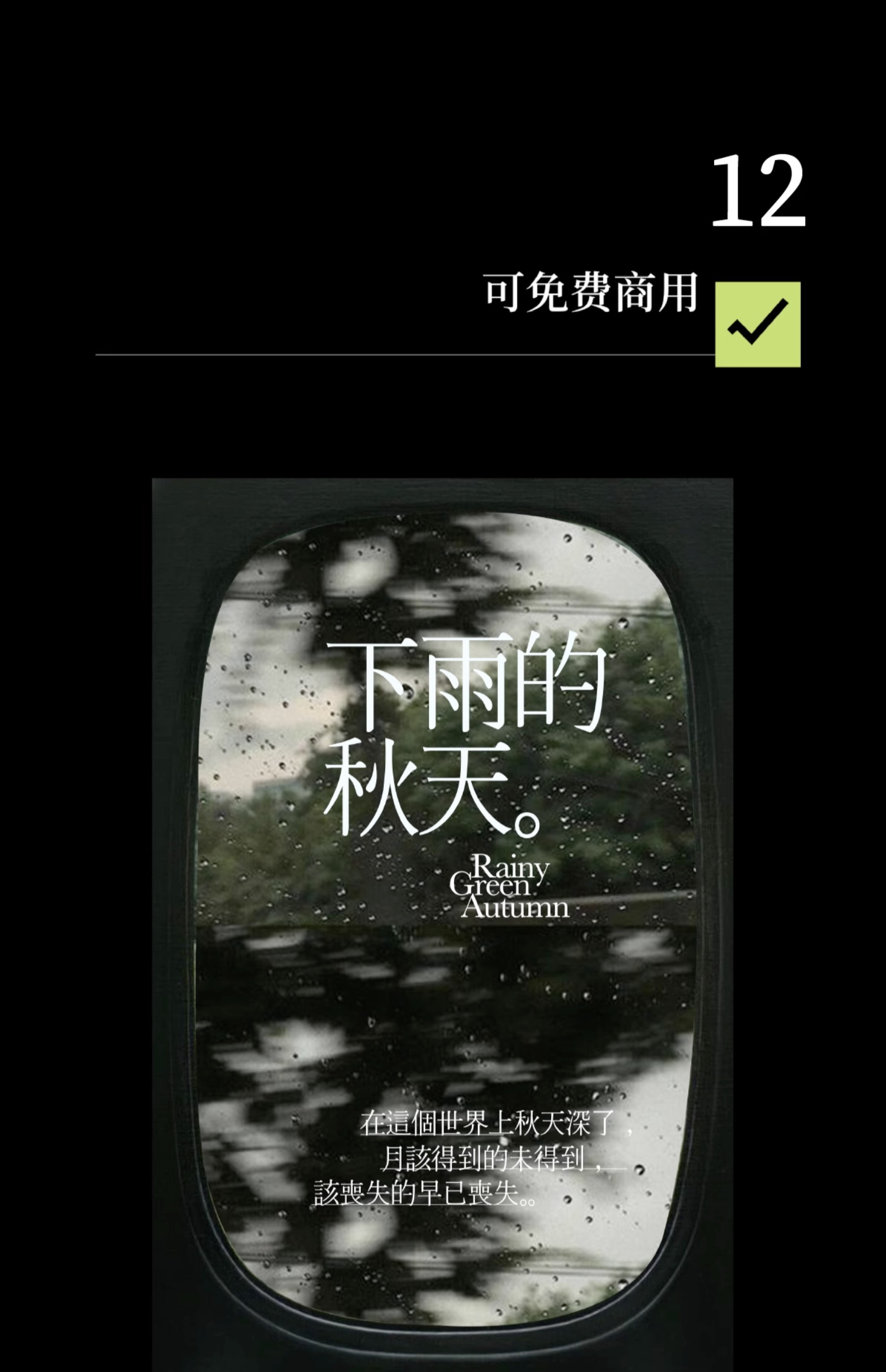 24个文艺古风宋体字体书籍展览海报排版视频剪辑中文字体 , 第13张