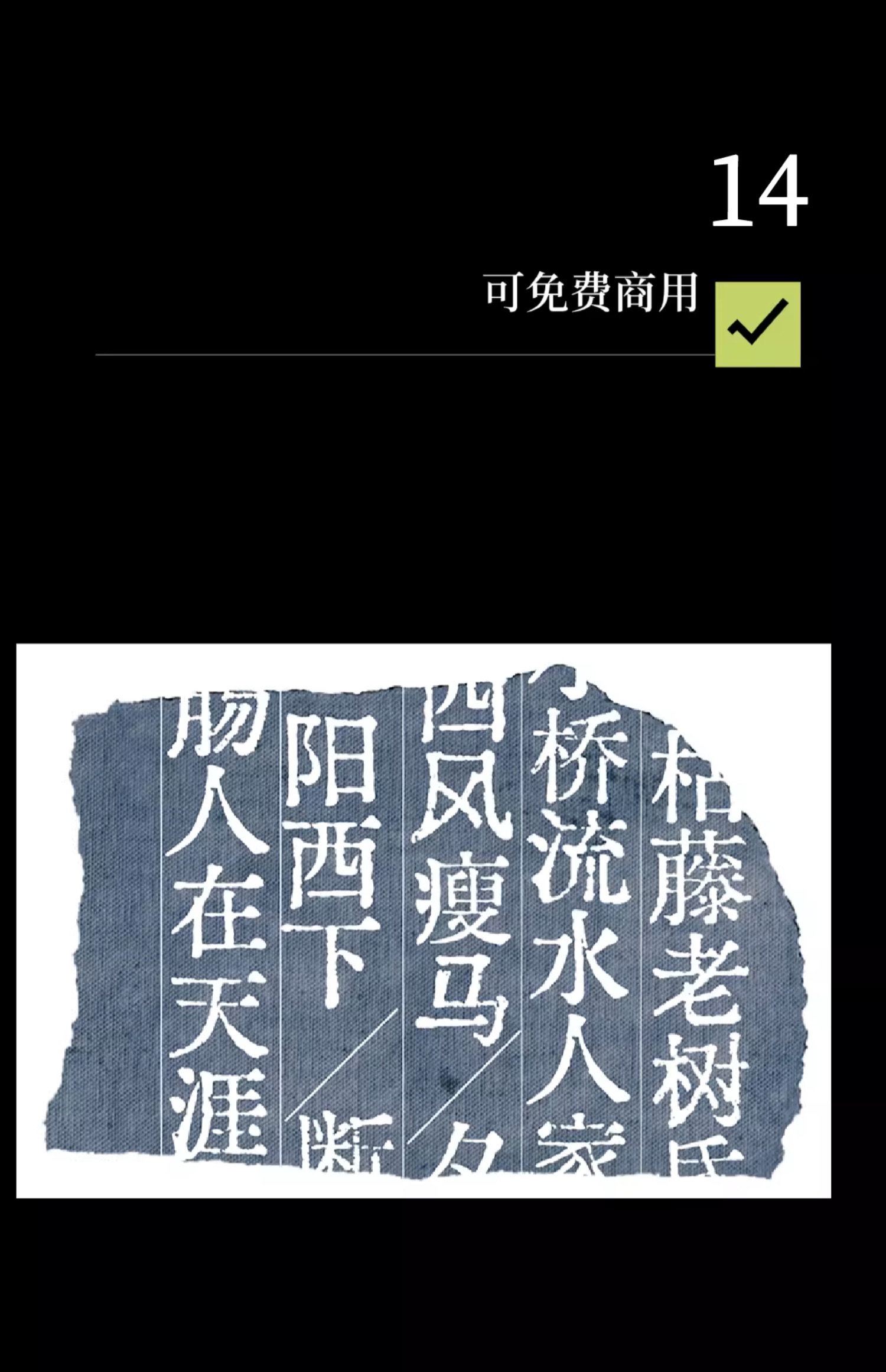 24个文艺古风宋体字体书籍展览海报排版视频剪辑中文字体 , 第15张