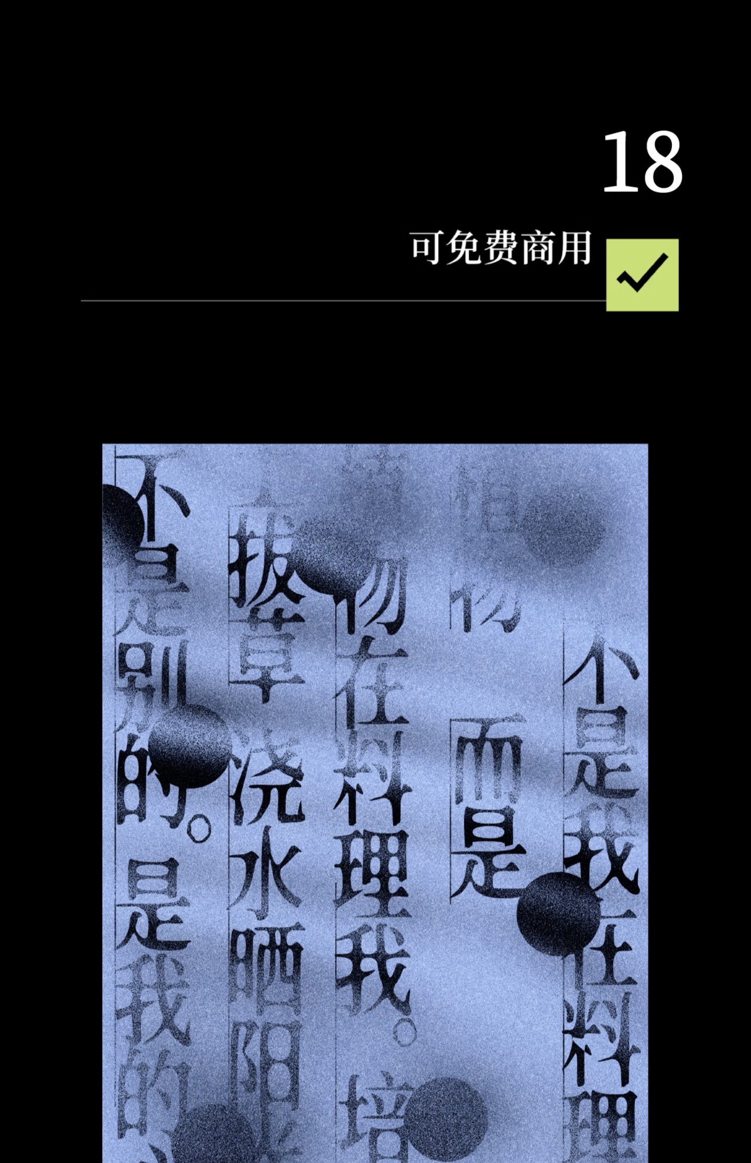 24个文艺古风宋体字体书籍展览海报排版视频剪辑中文字体 , 第19张