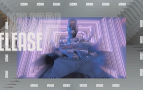 FCPX插件：90年代抽象失真动态时尚垃圾摇滚音乐视频街头排版效果包